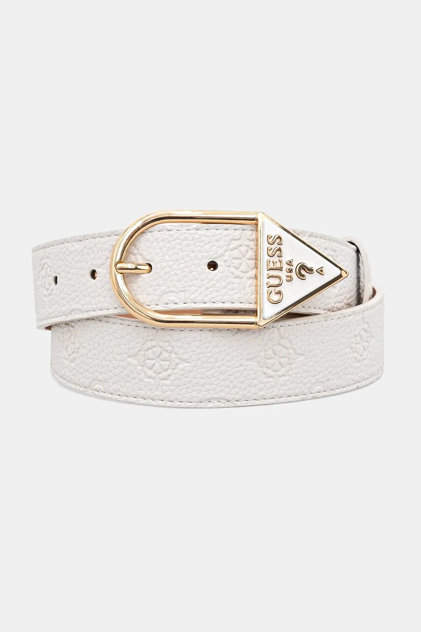 Levně Pásek Guess CRESIDIA dámský, bílá barva, BW9223 P5235