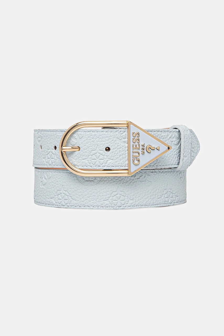 Levně Pásek Guess CRESIDIA dámský, modrá barva, BW9223 P5235