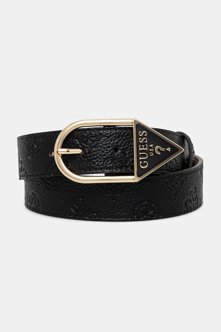 Levně Pásek Guess CRESIDIA dámský, černá barva, BW9223 P5235