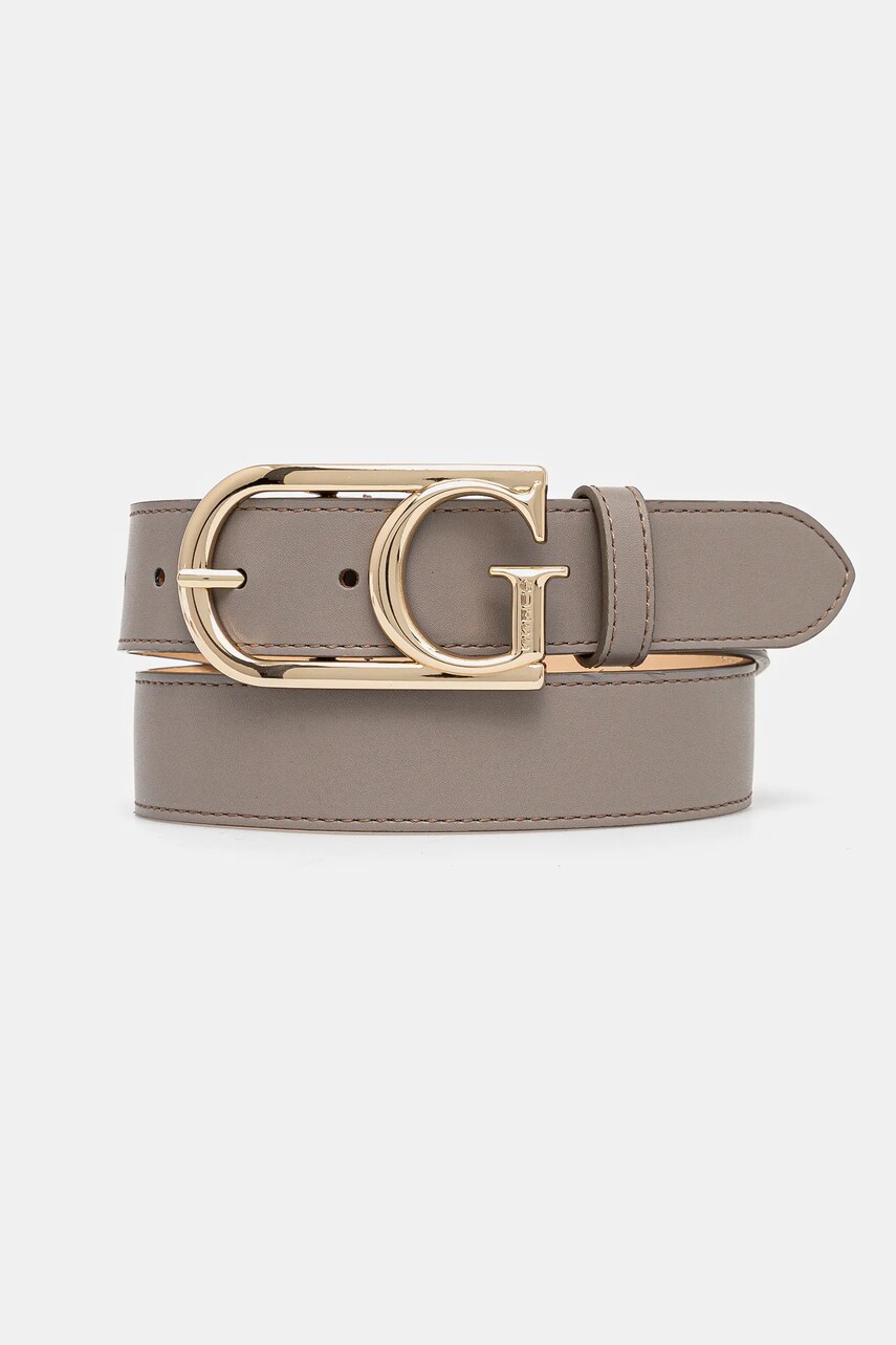 Levně Pásek Guess LORELEI dámský, hnědá barva, BW9228 P5235