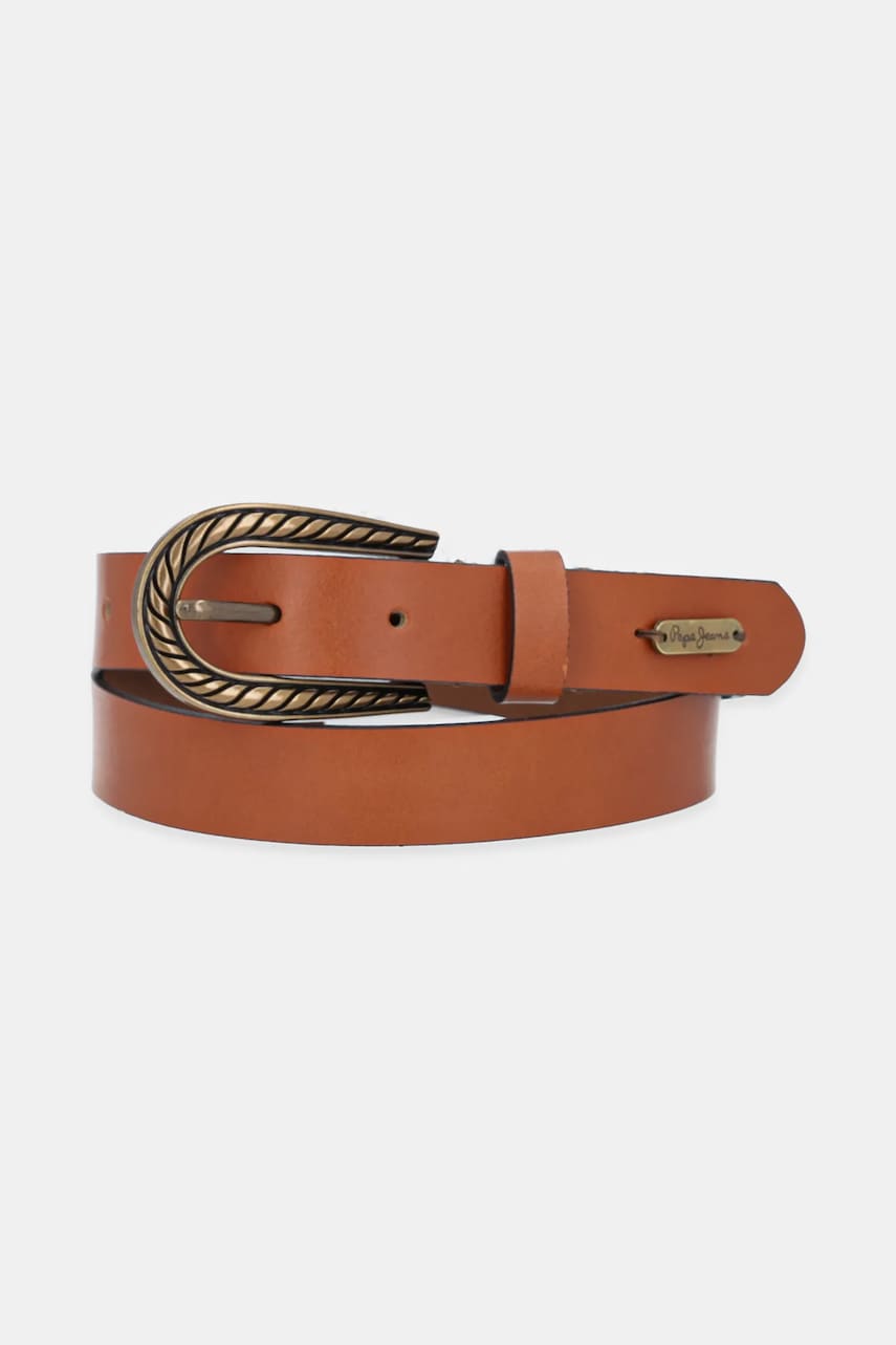Pepe Jeans curea CAMILA BELT femei, culoarea maro, PL020863