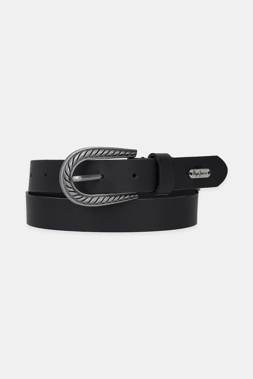 Pepe Jeans curea CAMILA BELT femei, culoarea negru, PL020863 Pepe Jeans curea CAMILA BELT femei, culoarea negru, PL020863