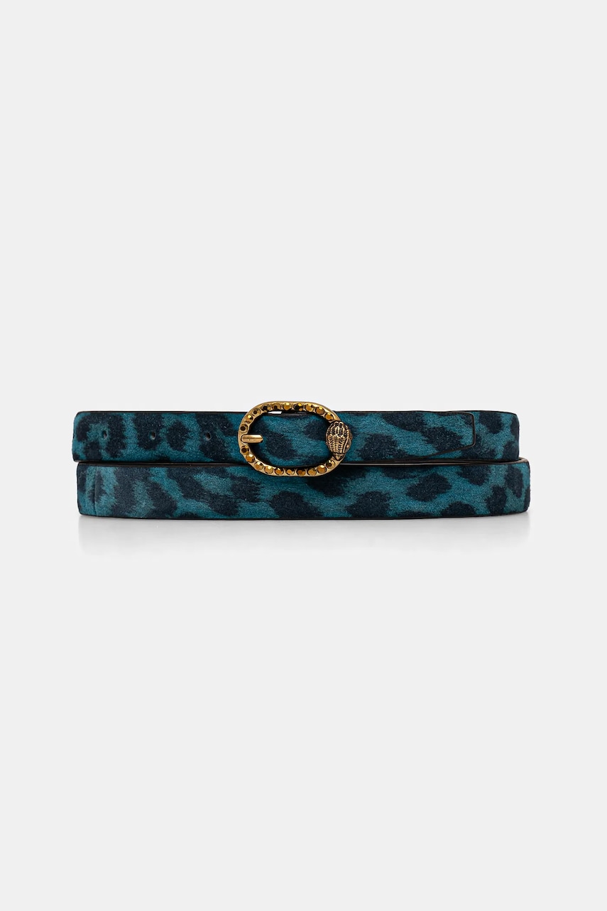 Kurt Geiger London curea de piele 18 MAFAIR BELT femei, culoarea albastru marin, 3654085209 Kurt Geiger London curea de piele 18 MAFAIR BELT femei, culoarea albastru marin, 3654085209