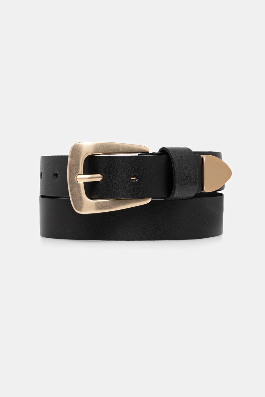 AllSaints curea de piele culoarea negru, 29AS300838