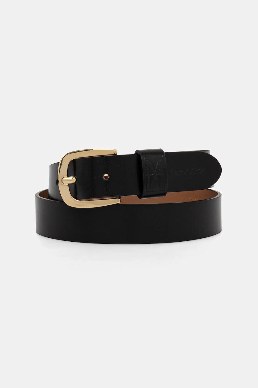 Marc O'Polo curea de piele femei, culoarea negru, 50317739507203 Marc O'Polo curea de piele femei, culoarea negru, 50317739507203