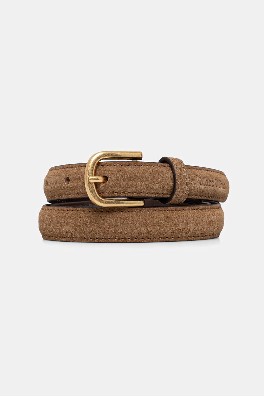 Marc O\'Polo curea din piele întoarsă culoarea verde, 50417739503205