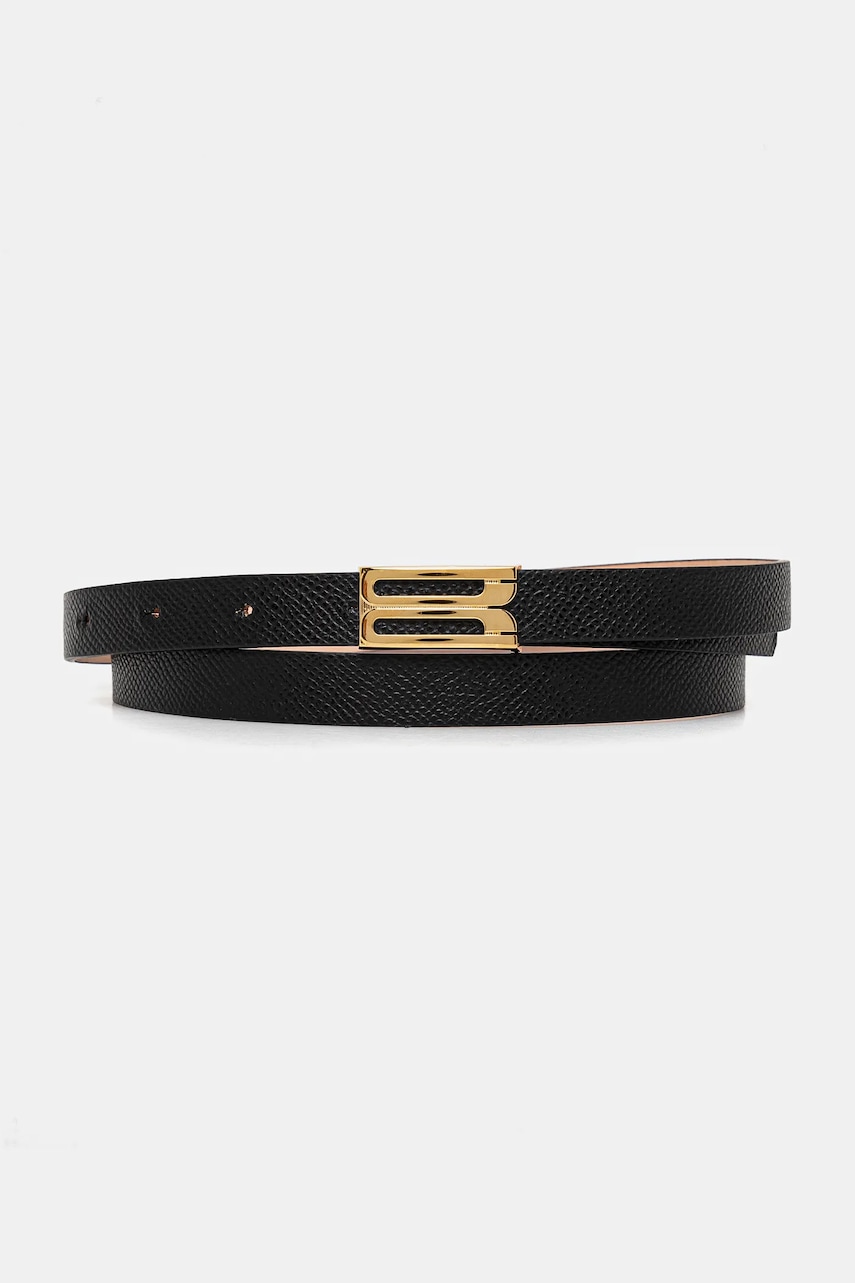 Victoria Beckham curea de piele femei, culoarea negru, 1124ABL006282A Victoria Beckham curea de piele femei, culoarea negru, 1124ABL006282A
