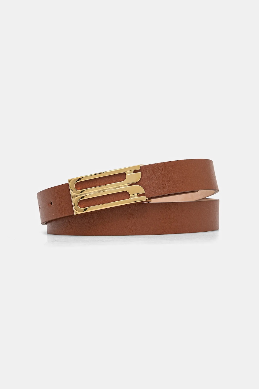 Victoria Beckham curea de piele femei, culoarea maro, 1324ABL005955A Victoria Beckham curea de piele femei, culoarea maro, 1324ABL005955A