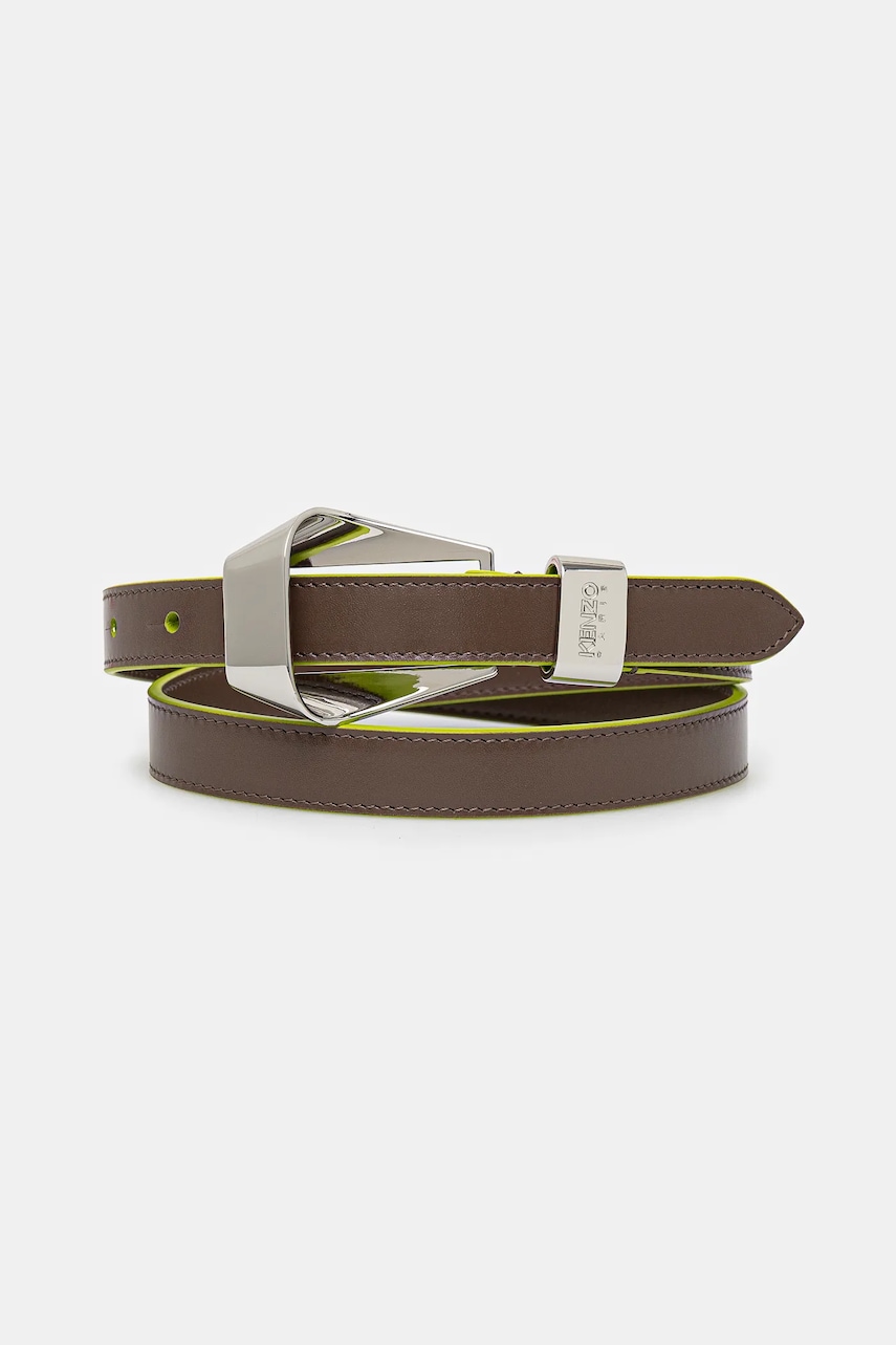 Kenzo curea de piele femei, culoarea maro, FE62CE040L03.10