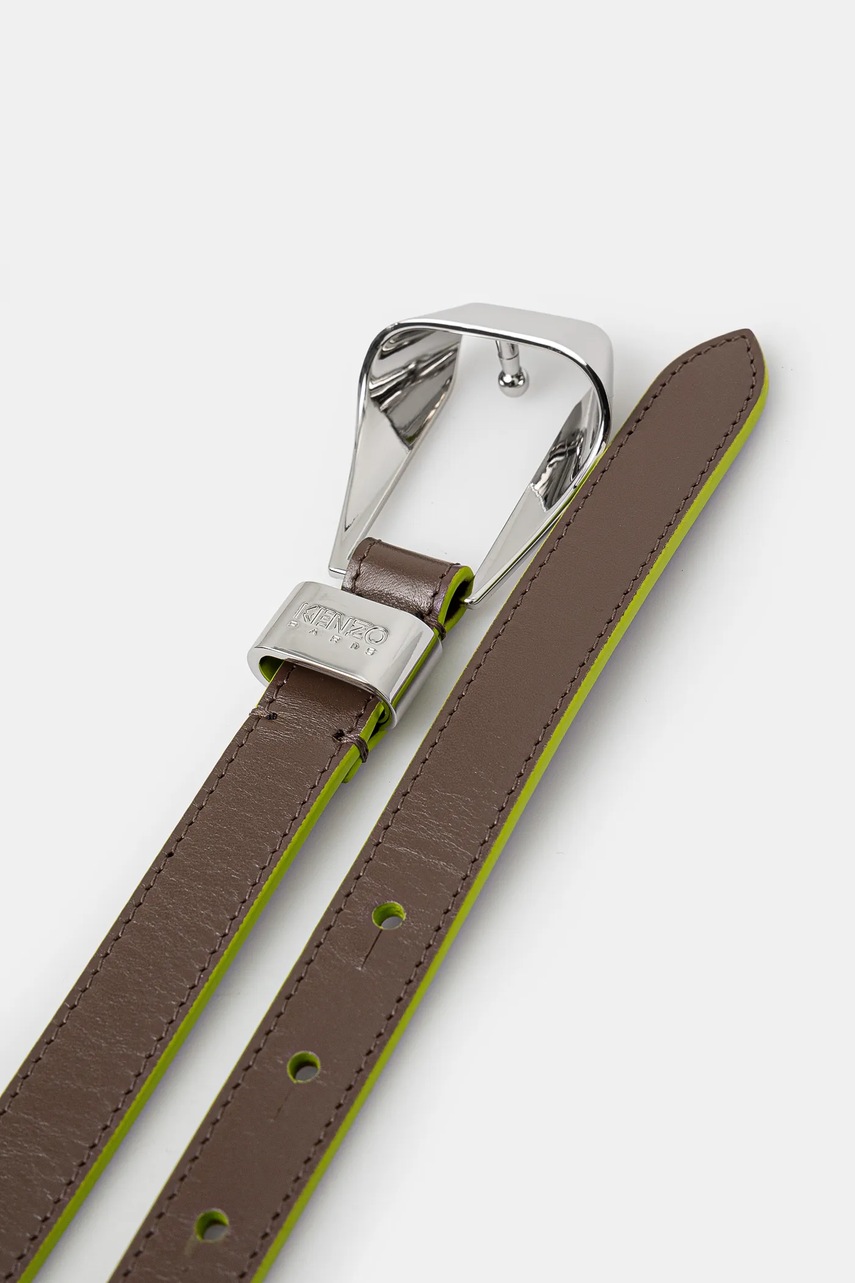 Δερμάτινη ζώνη Kenzo χρώμα: καφέ, FE62CE040L03.10 φωτογραφία