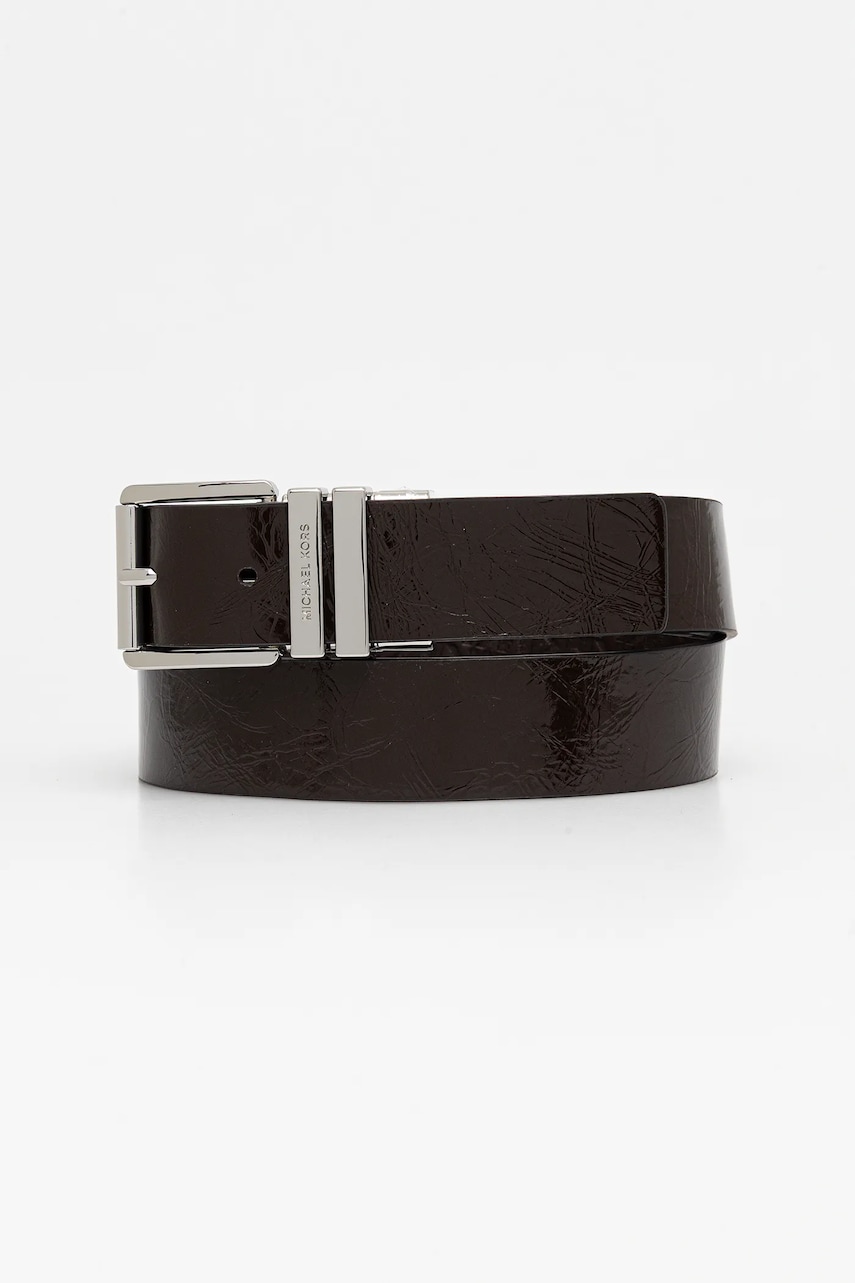 MICHAEL Michael Kors curea de piele cu doua fete culoarea maro, 559162