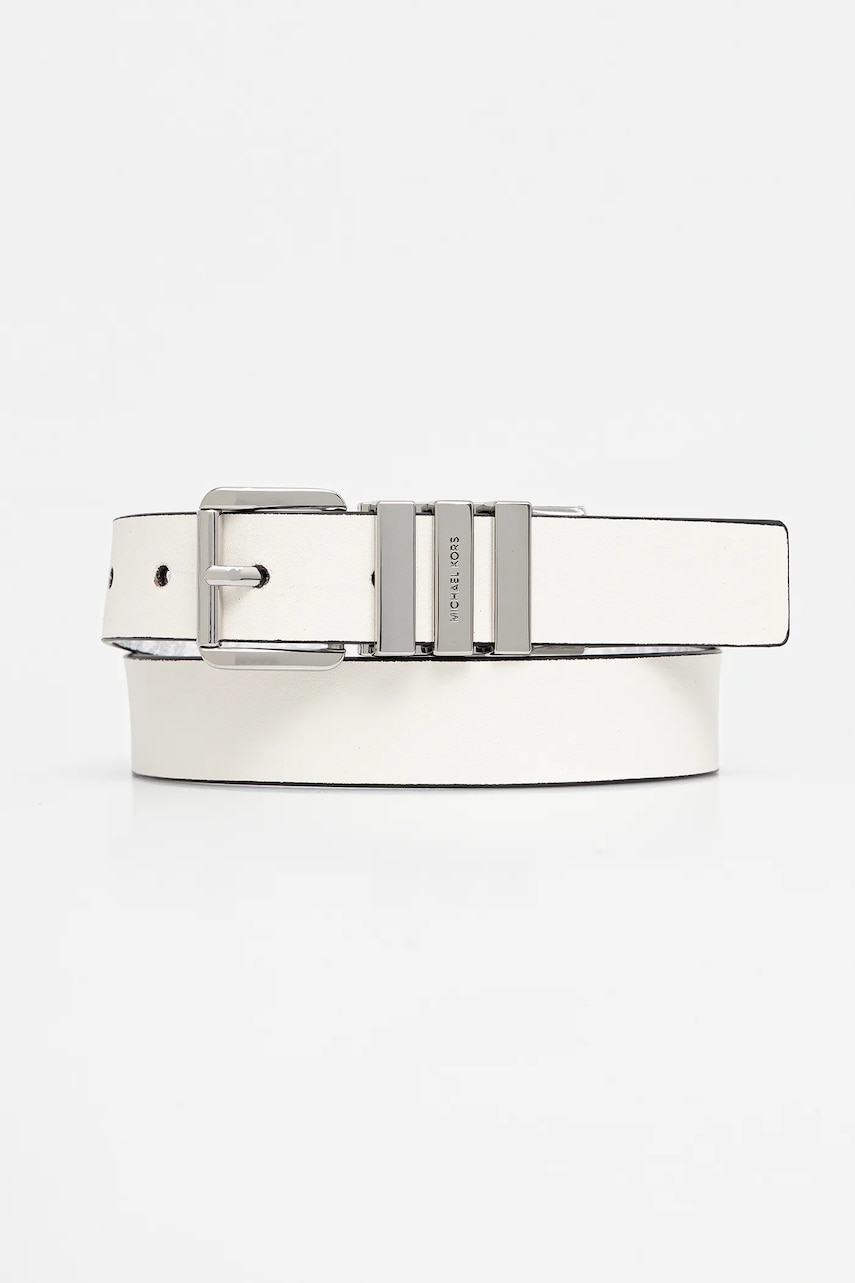 MICHAEL Michael Kors curea cu doua fete culoarea alb, 559179
