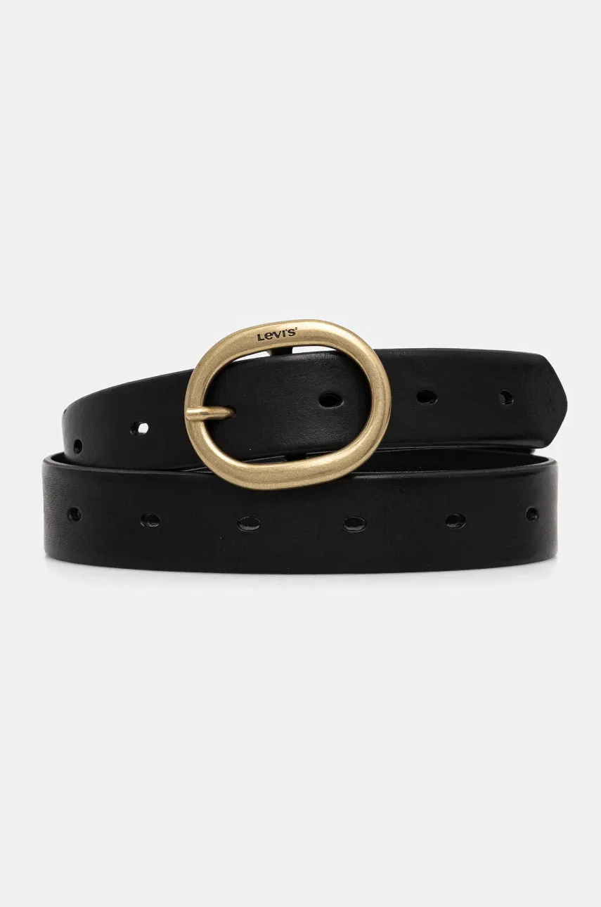 Levně Pásek Levi's dámský, černá barva, D7791-0001