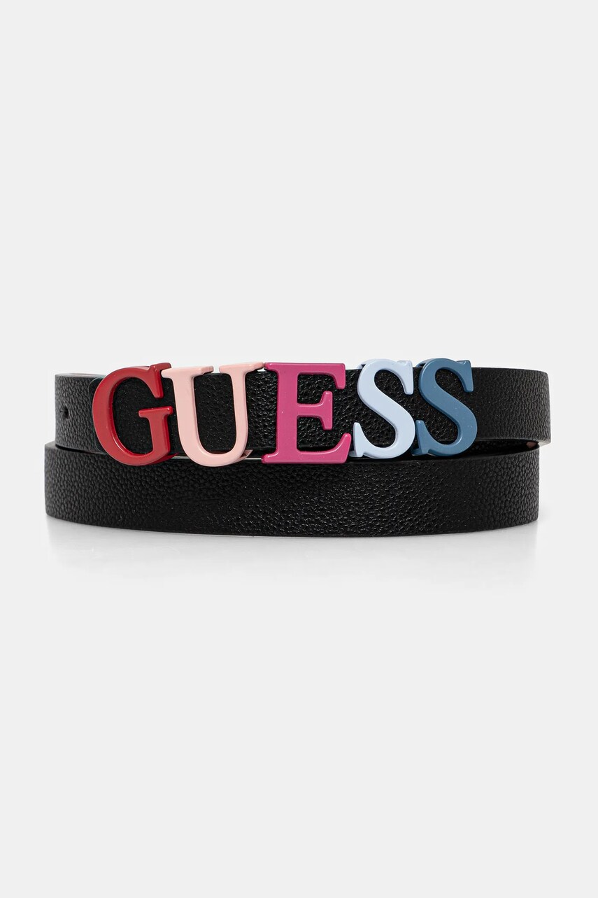 Levně Pásek Guess černá barva, J5GZ09 WFZL0