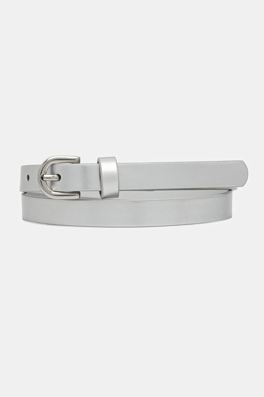 United Colors of Benetton curea culoarea argintiu, 6P6KCL00P