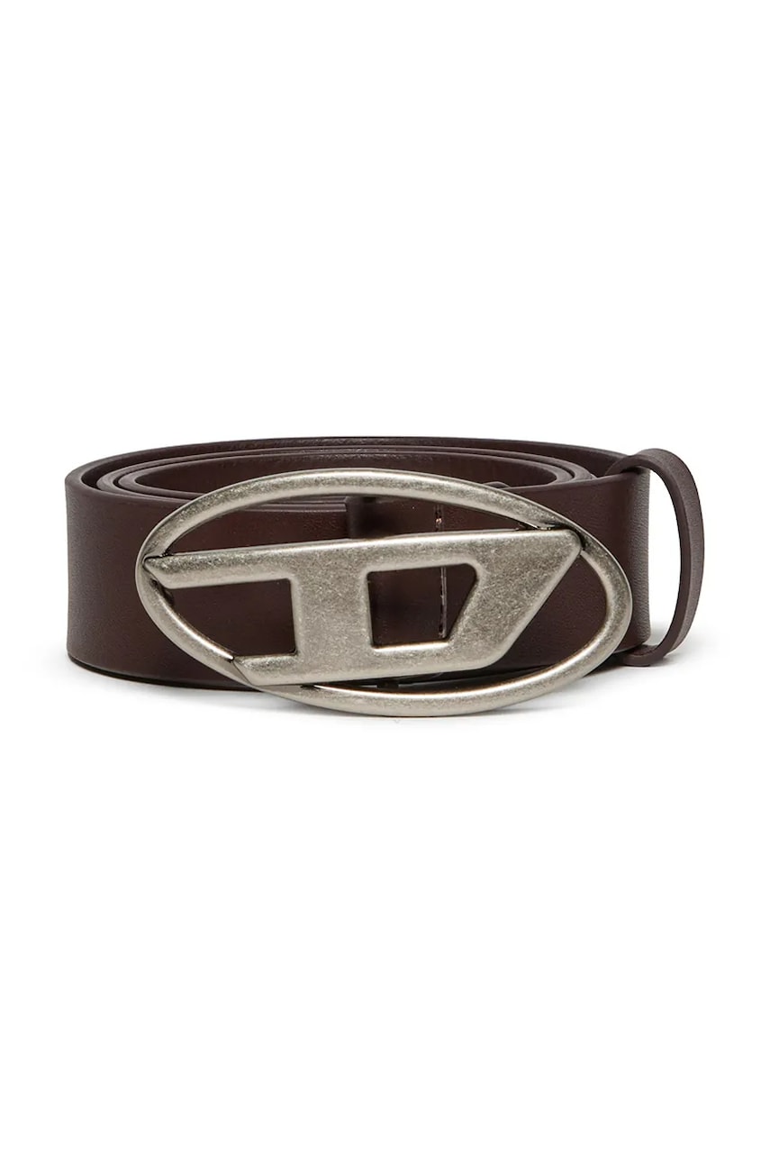 Diesel curea de piele pentru copii B1DR BELTS culoarea negru, J01226