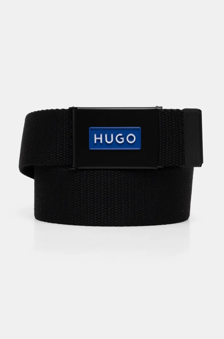 Hugo Blue curea barbati, culoarea negru, 50537355