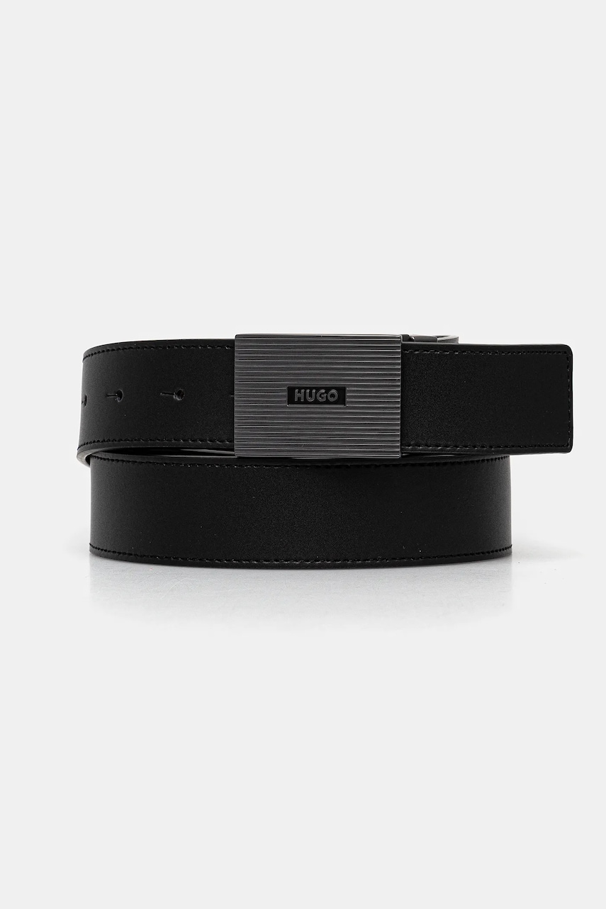 HUGO curea barbati, culoarea negru, 50537121