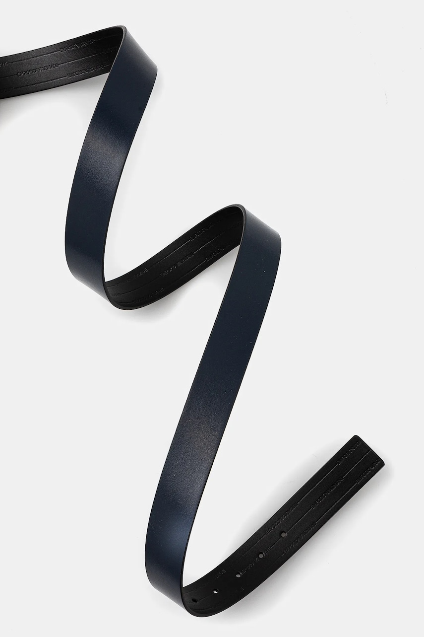 Кожаный ремень Emporio Armani мужской цвет синий EM001772 AF15136 Кожаный ремень Emporio Armani мужской цвет синий EM001772 AF15136