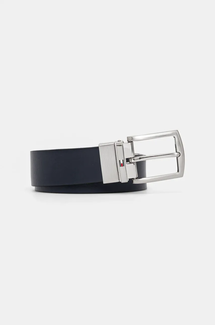 Levně Oboustranný kožený pásek Tommy Hilfiger pánský, hnědá barva, AM0AM13012