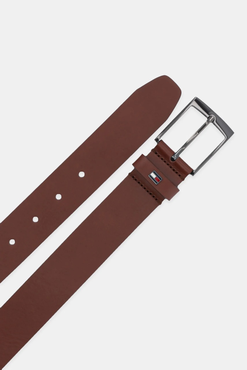 Кожаный ремень Tommy Hilfiger цвет коричневый AM0AM13014