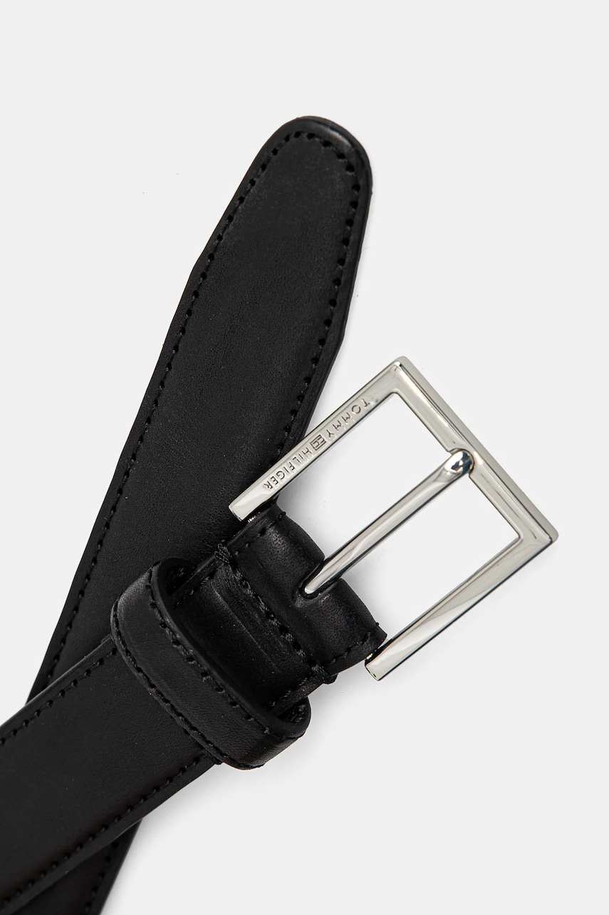 Кожаный ремень Tommy Hilfiger мужской цвет чёрный AM0AM13335 Кожаный ремень Tommy Hilfiger мужской цвет чёрный AM0AM13335
