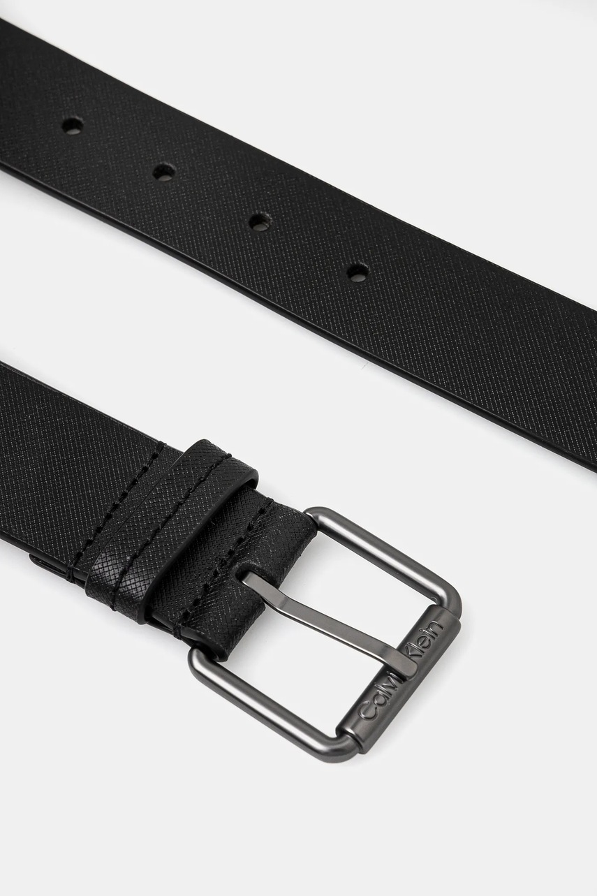 Кожаный ремень Calvin Klein мужской цвет чёрный K50K512648 Кожаный ремень Calvin Klein мужской цвет чёрный K50K512648