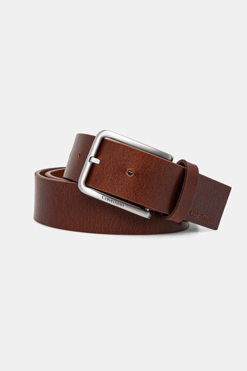 

Кожен колан Calvin Klein мъжки в кафяво K50K512651, Кафяв