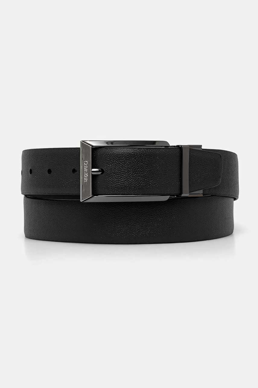 

Кожен колан с две лица Calvin Klein мъжки в черно K50K512657, Черен