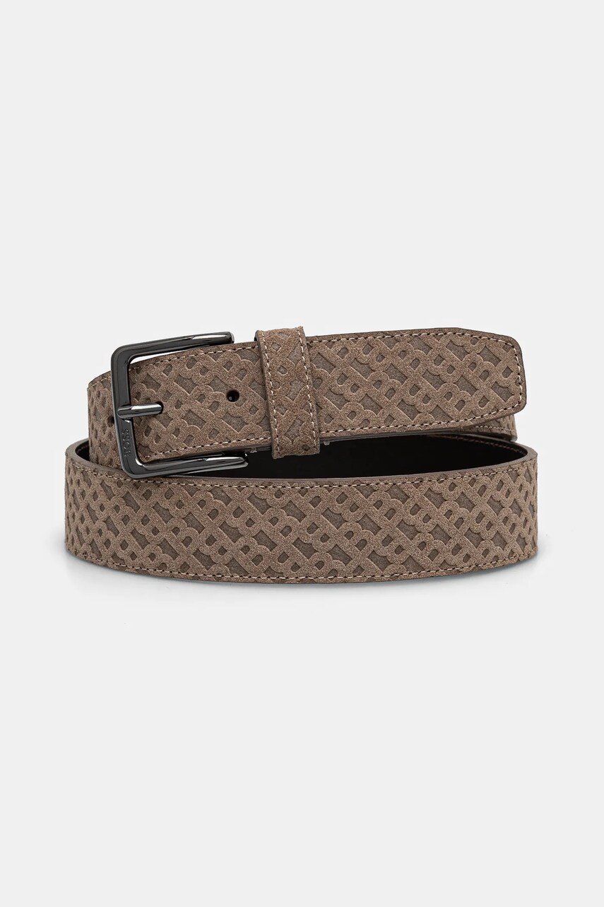 BOSS curea barbati, culoarea bej, 50542202