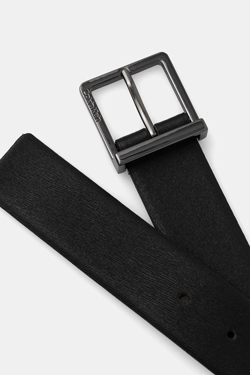 Кожаный ремень Calvin Klein мужской цвет чёрный K50K512837 Кожаный ремень Calvin Klein мужской цвет чёрный K50K512837