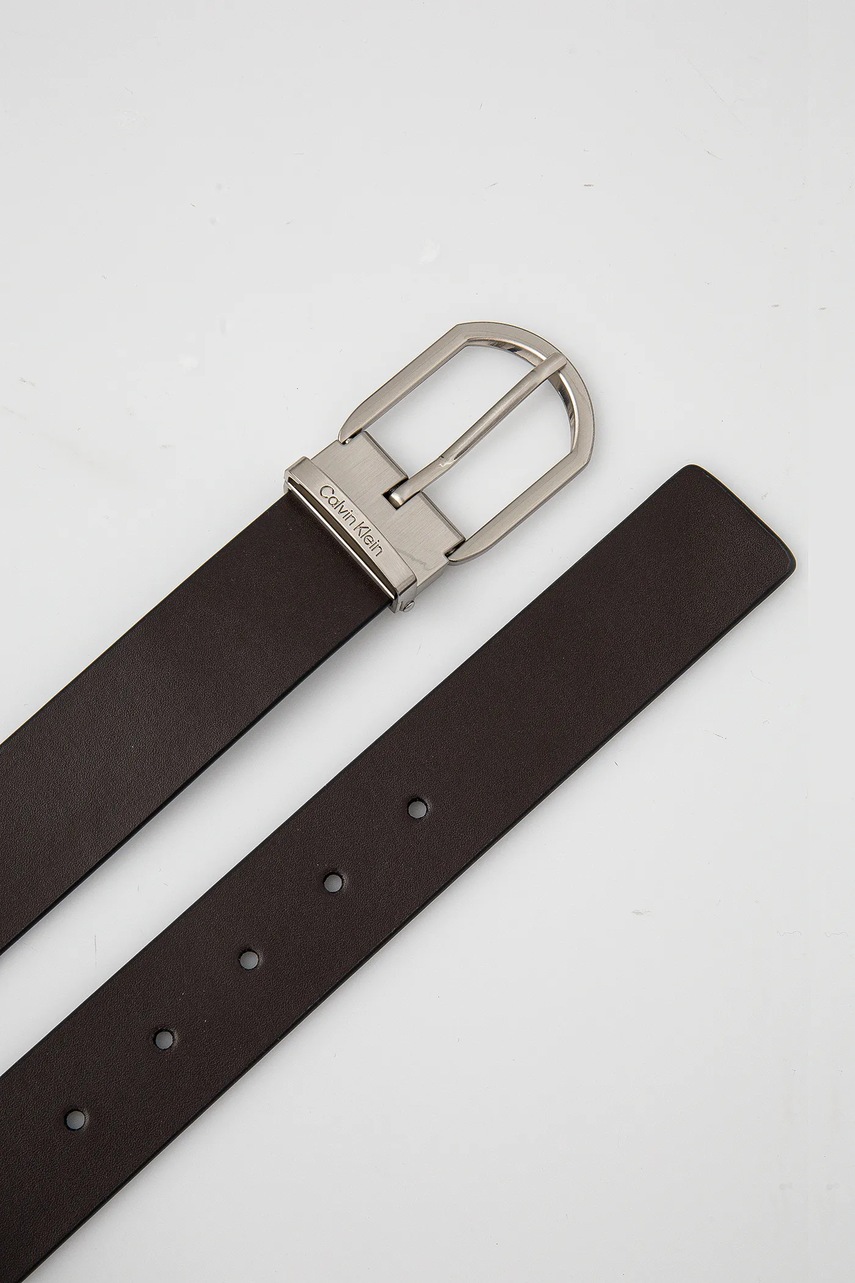 Кожаный ремень Calvin Klein мужской цвет коричневый K50K512838 Кожаный ремень Calvin Klein мужской цвет коричневый K50K512838