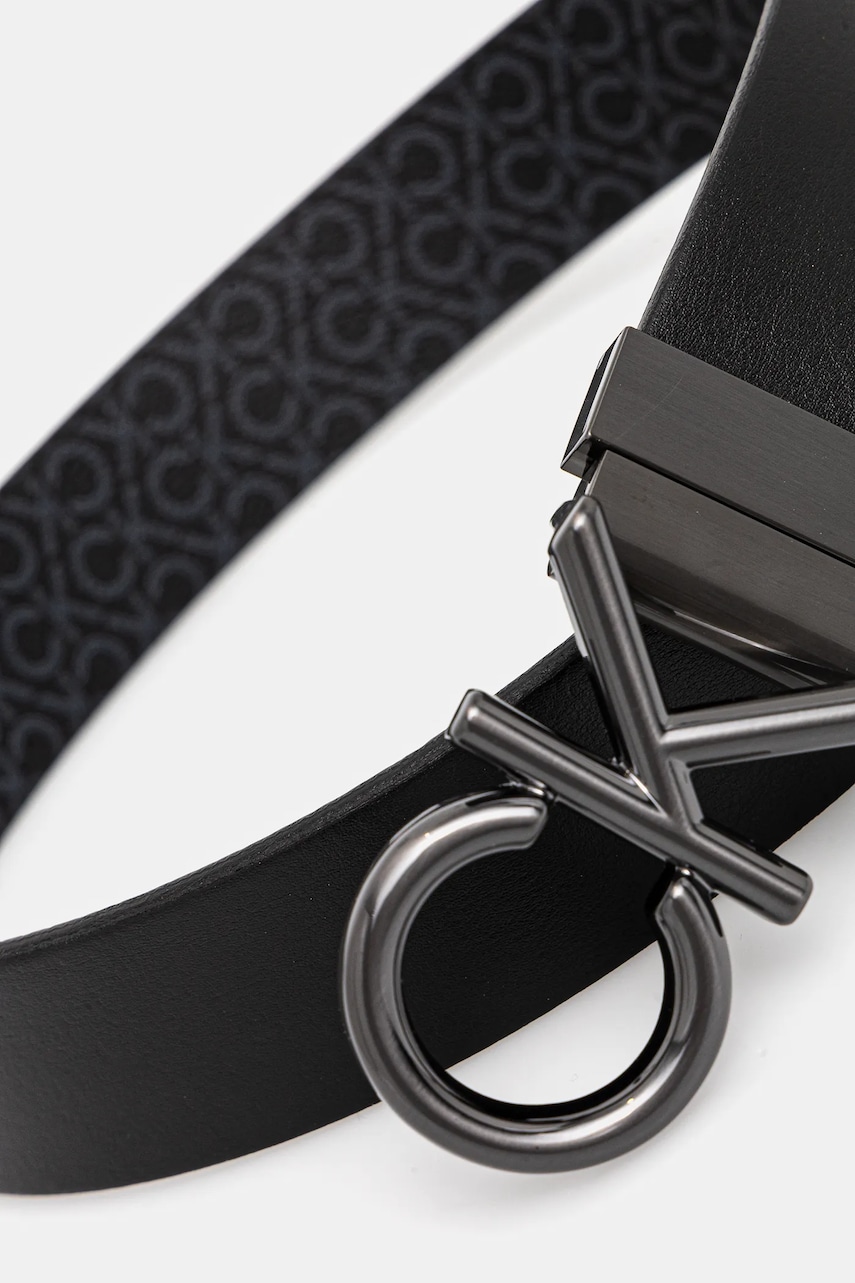 Двусторонний ремень Calvin Klein мужской цвет чёрный K50K512829 Двусторонний ремень Calvin Klein мужской цвет чёрный K50K512829
