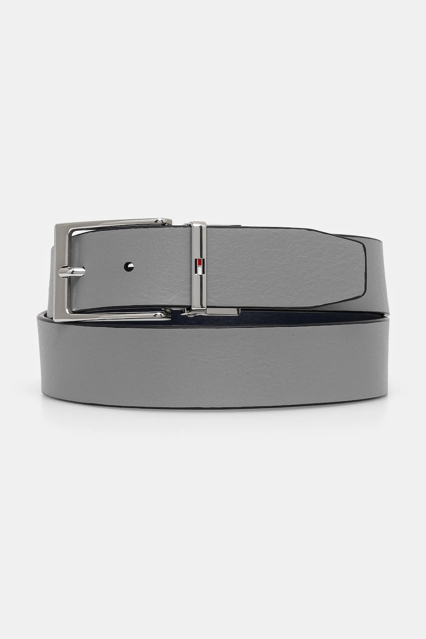 Кожаный ремень Tommy Hilfiger мужской цвет синий AM0AM13178 Кожаный ремень Tommy Hilfiger мужской цвет синий AM0AM13178