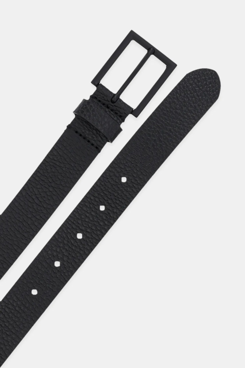 Кожаный ремень Sisley цвет чёрный 6Q4CSL01E