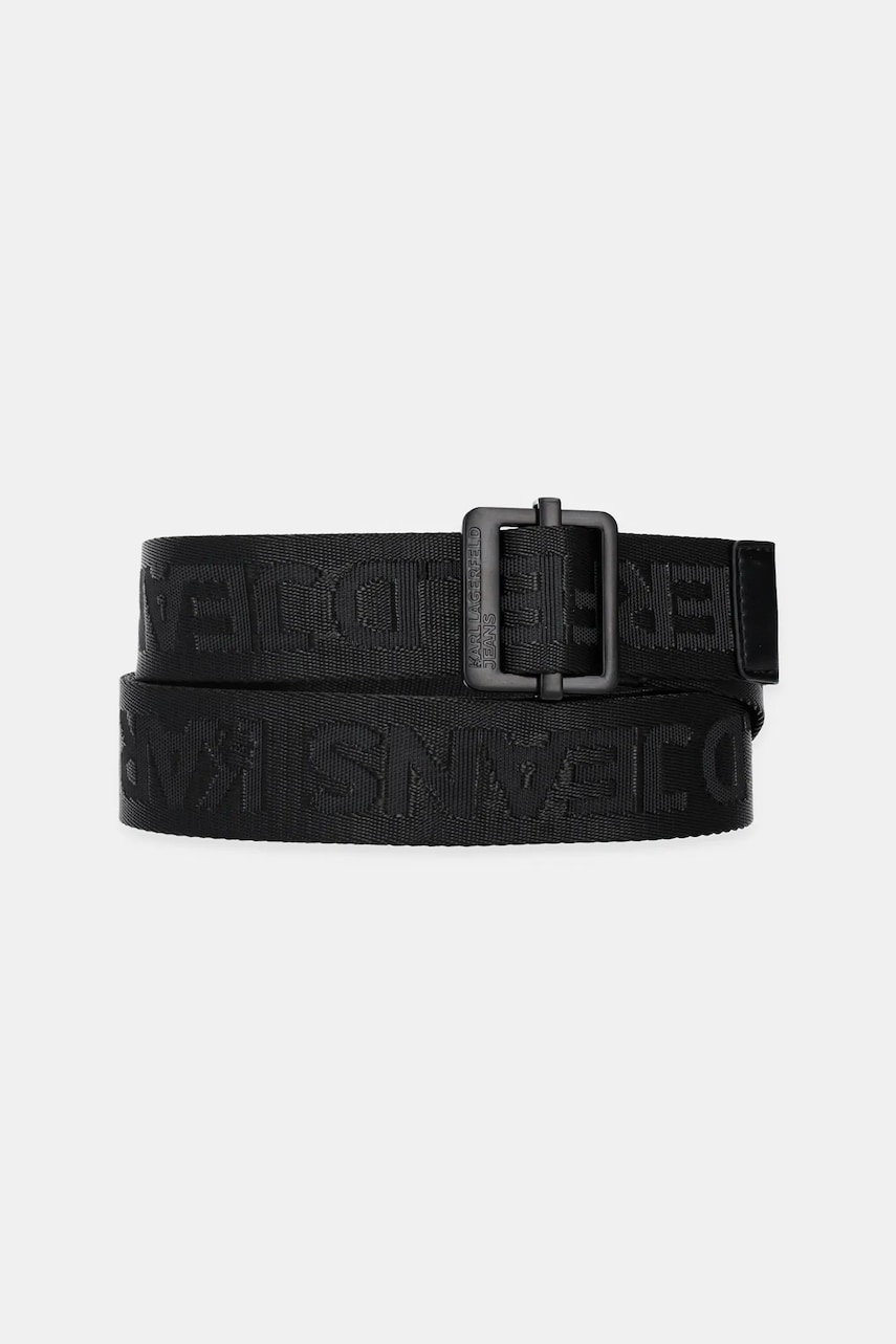 Karl Lagerfeld Jeans curea culoarea negru, A1M33130