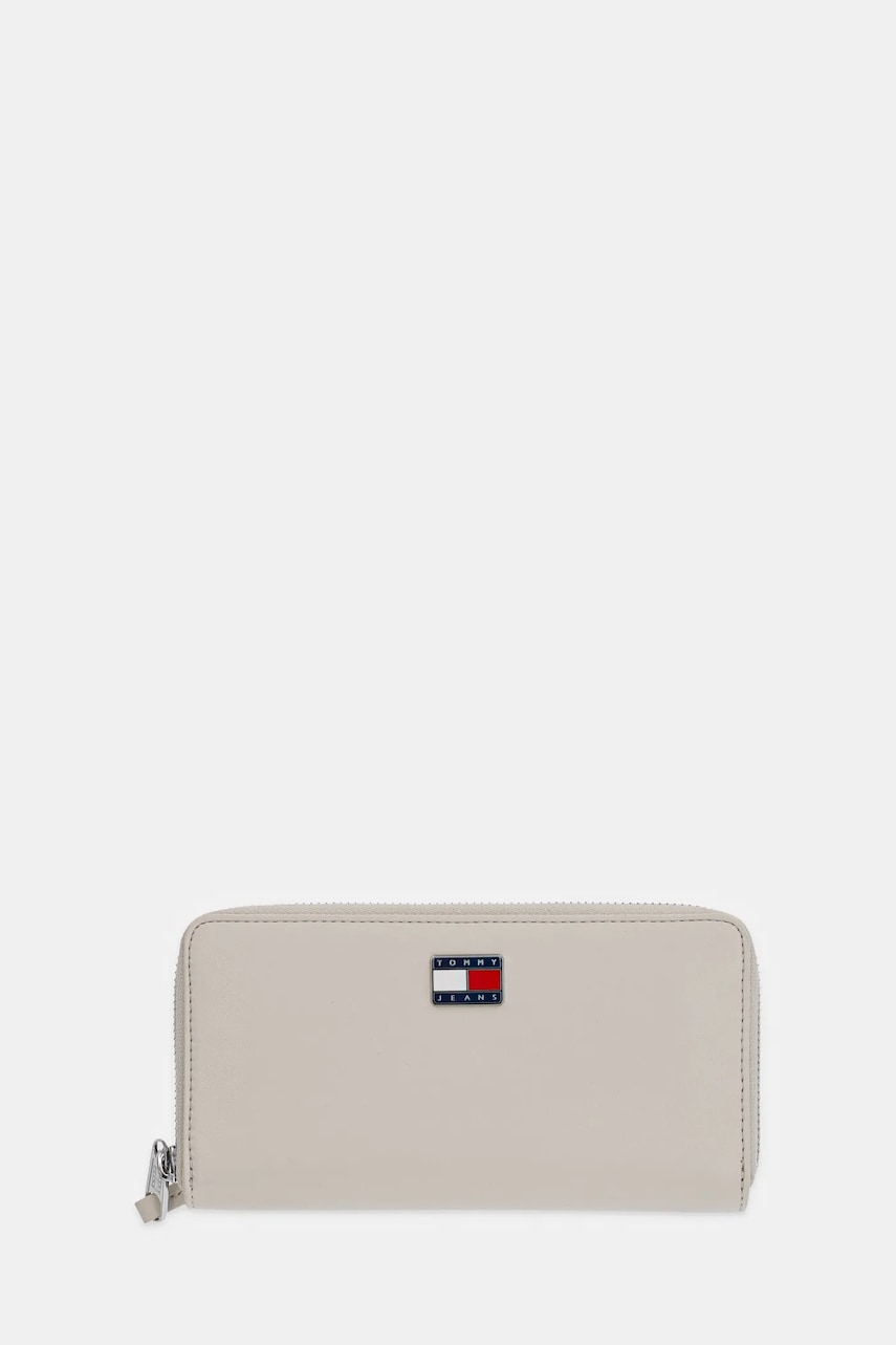 Tommy Jeans portofel femei, culoarea bej, AW0AW16980