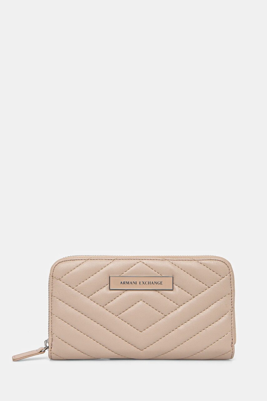 Armani Exchange portofel femei, culoarea bej, 948068 4R742
