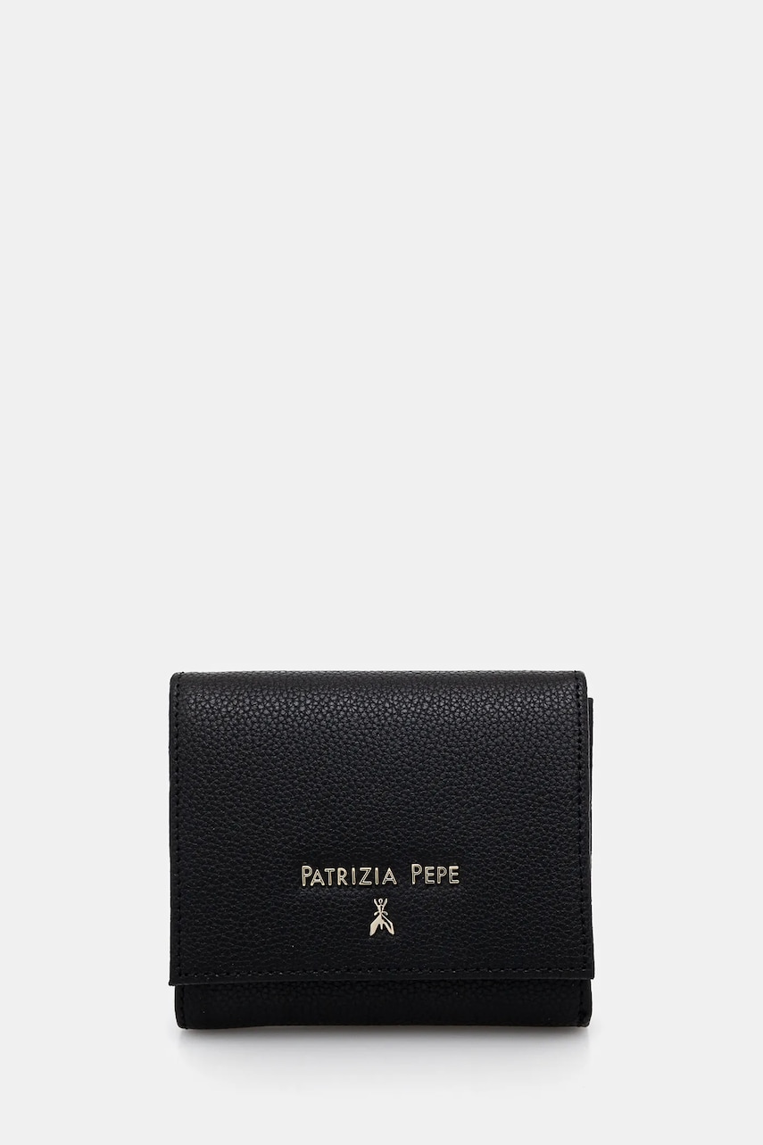 Levně Kožená peněženka Patrizia Pepe černá barva, 8Q0024 L001