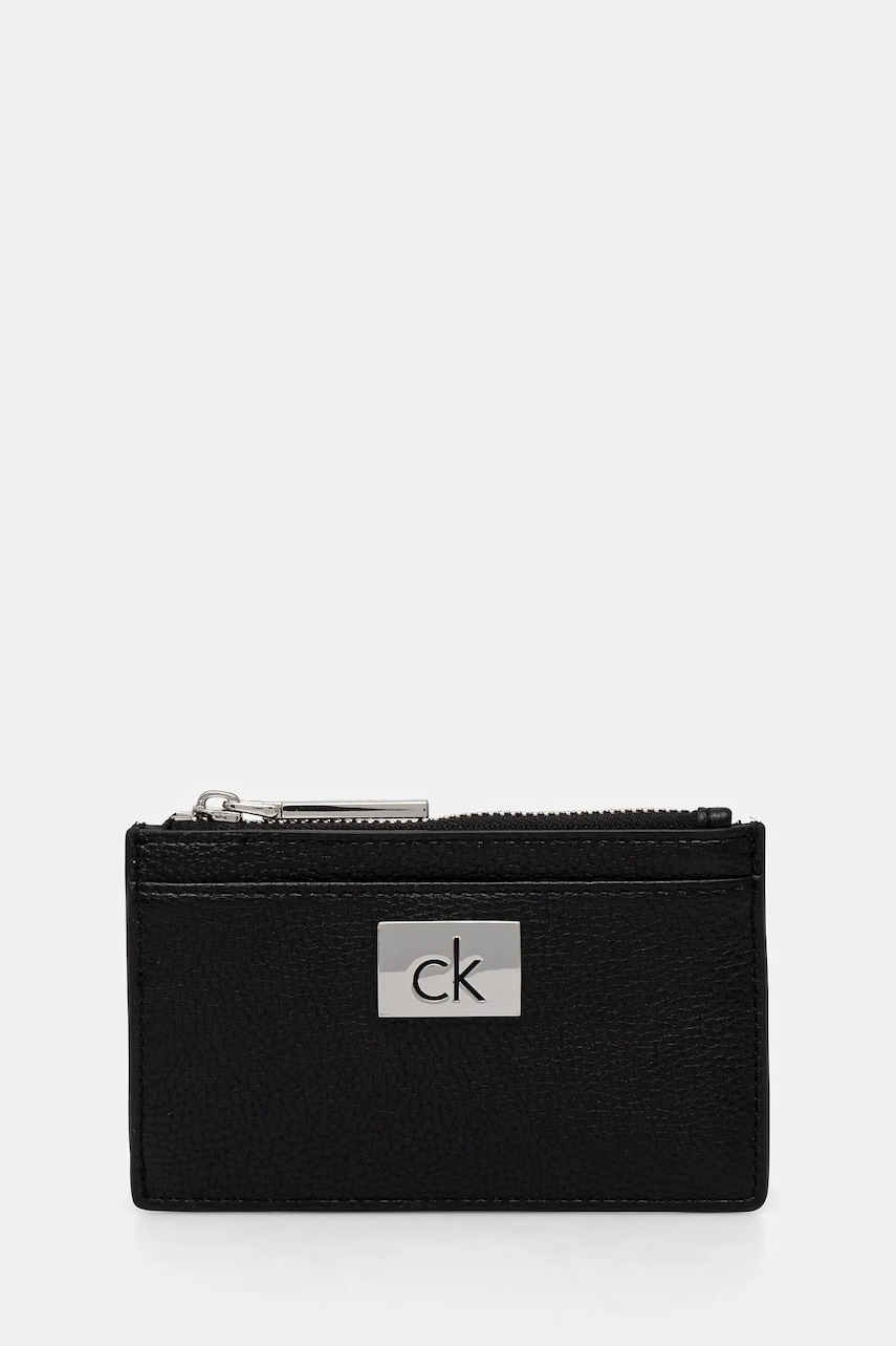 Levně Peněženka Calvin Klein černá barva, K60K612837
