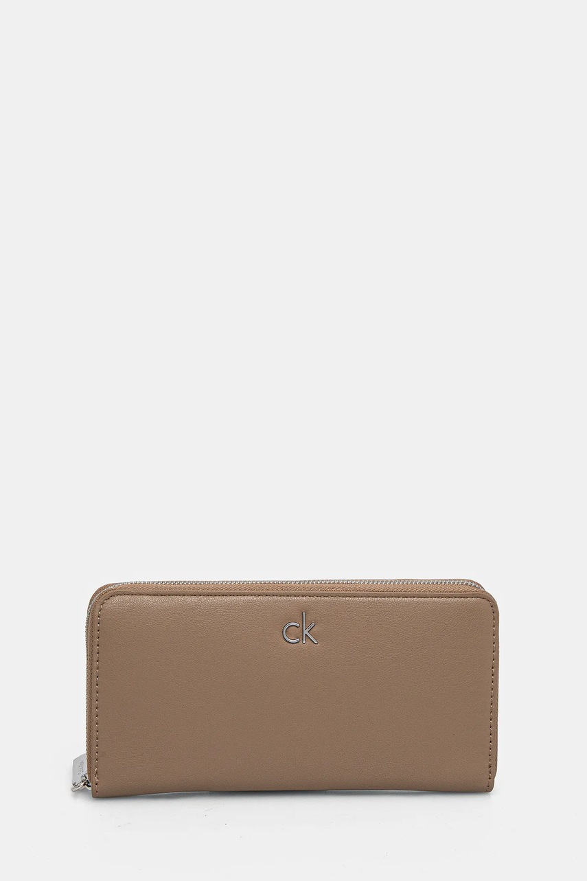 

Портмоне Calvin Klein дамски в бежово K60K612850, Бежов