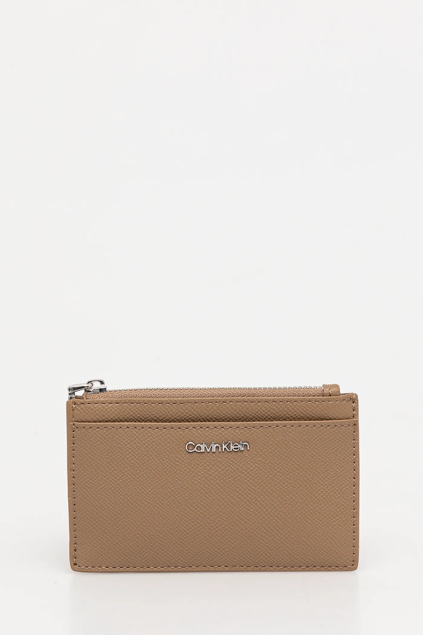Levně Peněženka Calvin Klein béžová barva, K60K613071