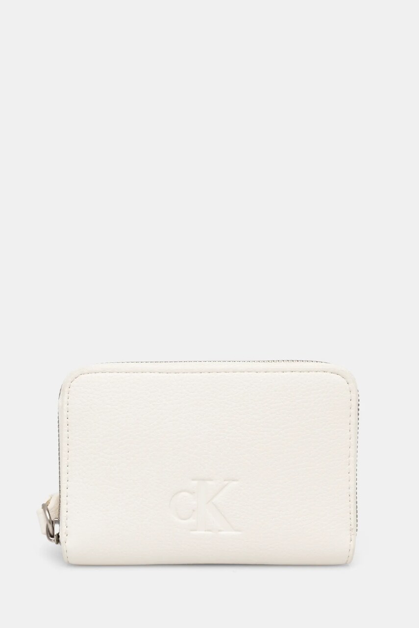 Levně Peněženka Calvin Klein Jeans béžová barva, K60K613058