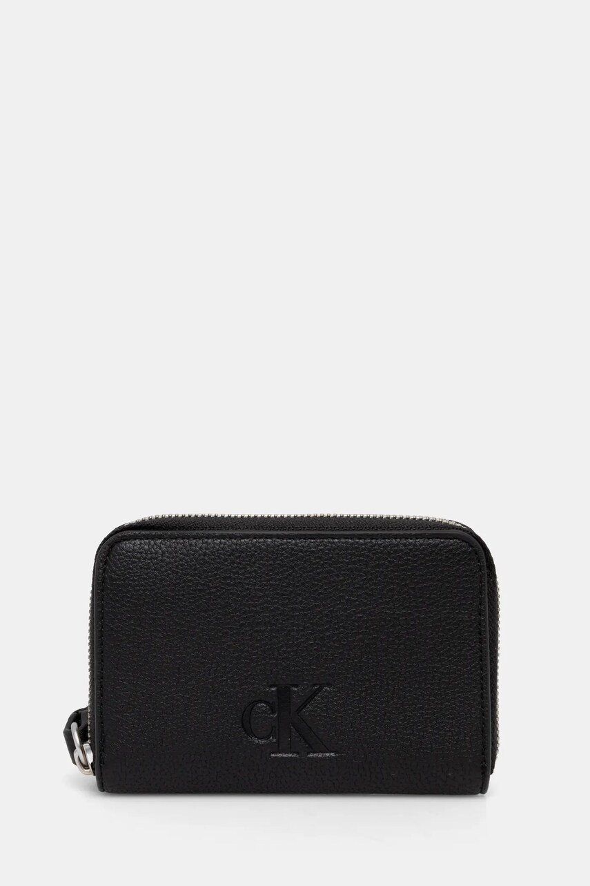 Levně Peněženka Calvin Klein Jeans černá barva, K60K613058