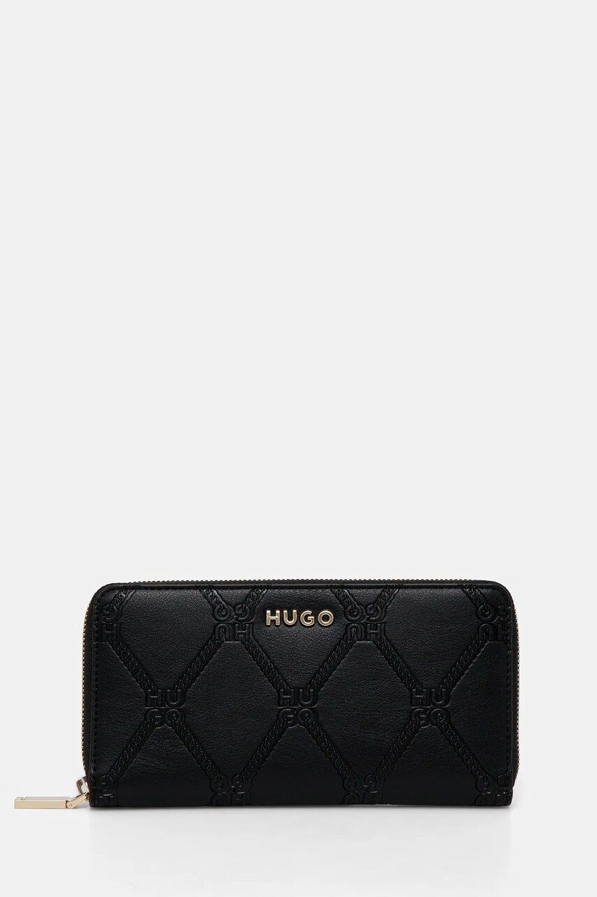 HUGO portofel femei, culoarea negru, 50535928