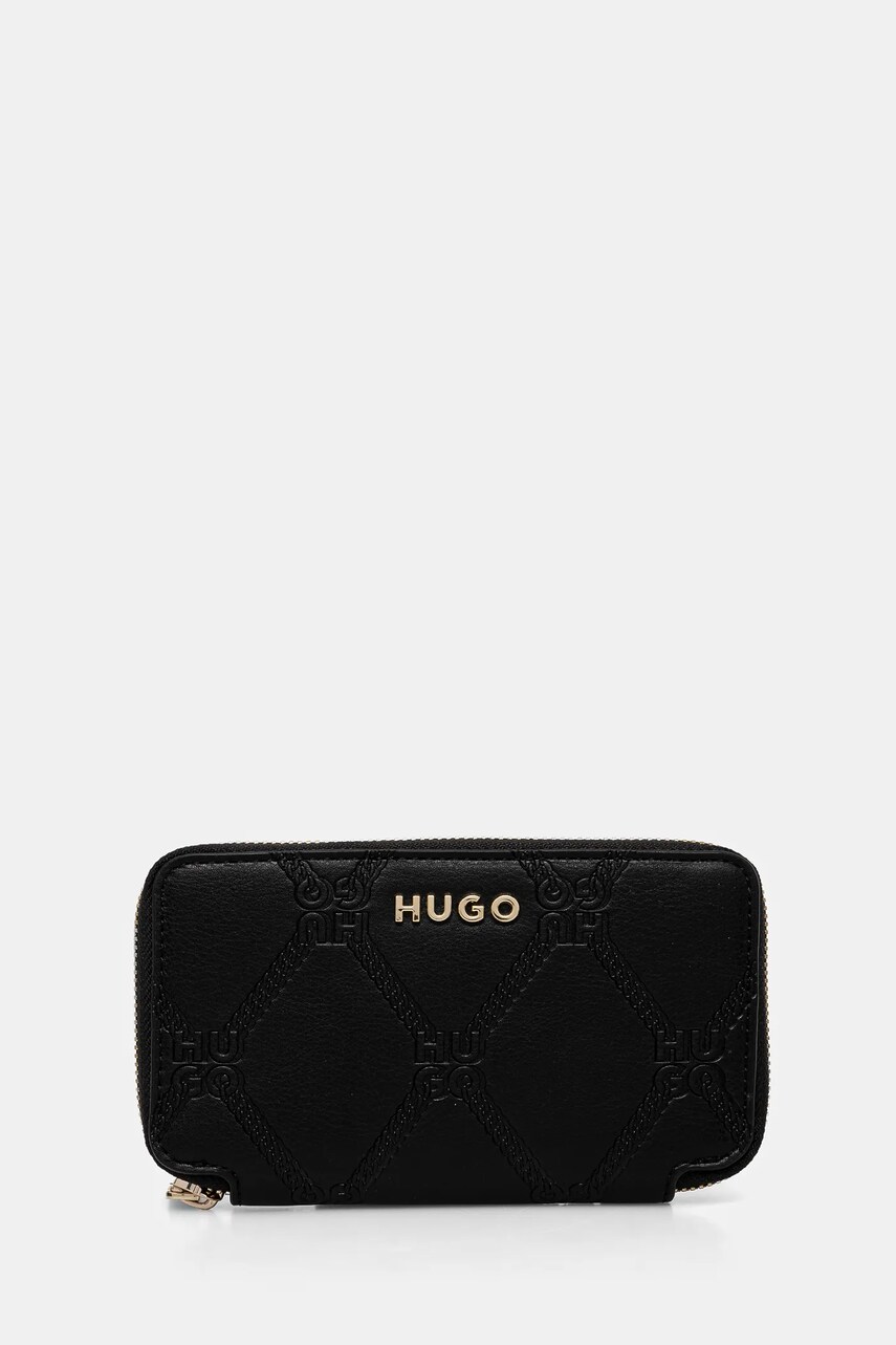 HUGO portofel femei, culoarea negru, 50535930