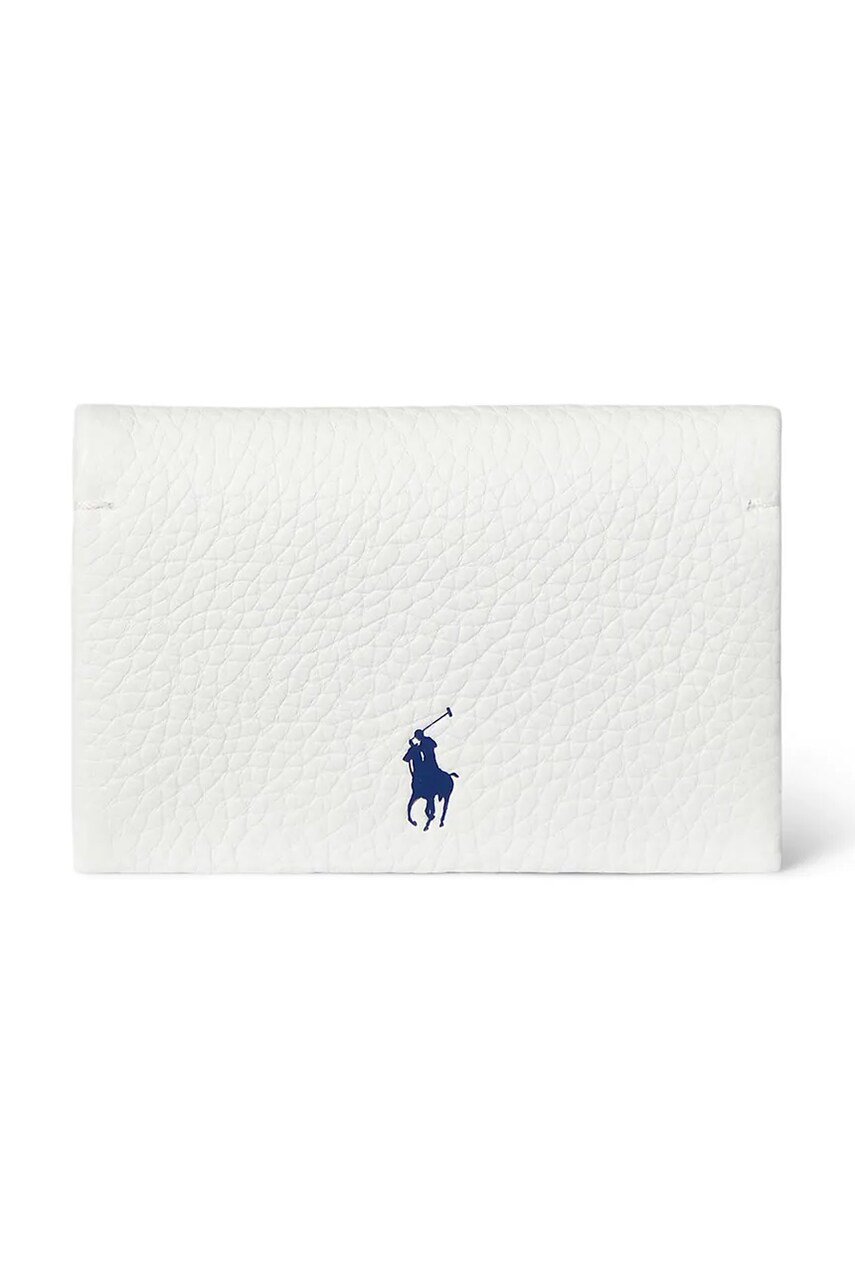 Levně Kožená peněženka Polo Ralph Lauren bílá barva, 427949873