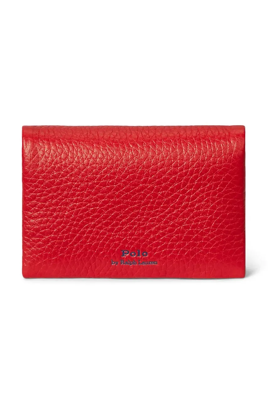 Кожаный кошелек Polo Ralph Lauren женский цвет красный 427949873 Кожаный кошелек Polo Ralph Lauren женский цвет красный 427949873