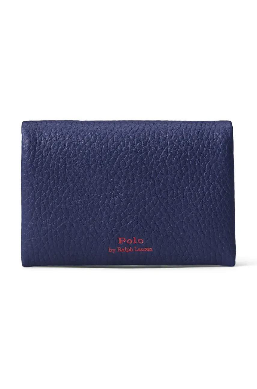 Кожаный кошелек Polo Ralph Lauren женский цвет синий 427949873 Кожаный кошелек Polo Ralph Lauren женский цвет синий 427949873