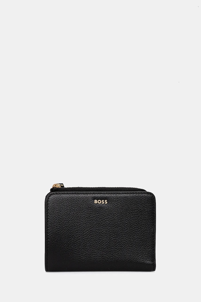 BOSS portofel de piele femei, culoarea negru, 50536382 BOSS portofel de piele femei, culoarea negru, 50536382